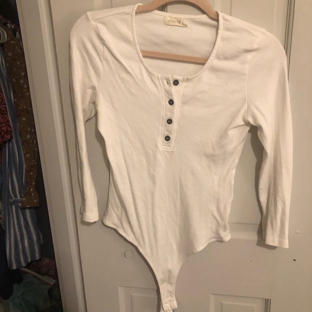 Roolee White Bodysuit